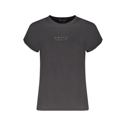 Black Cotton Tops & T-Shirt