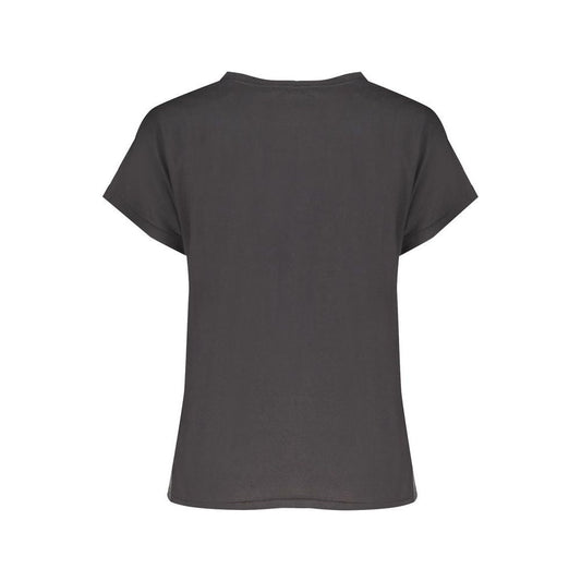 Black Cotton Tops & T-Shirt