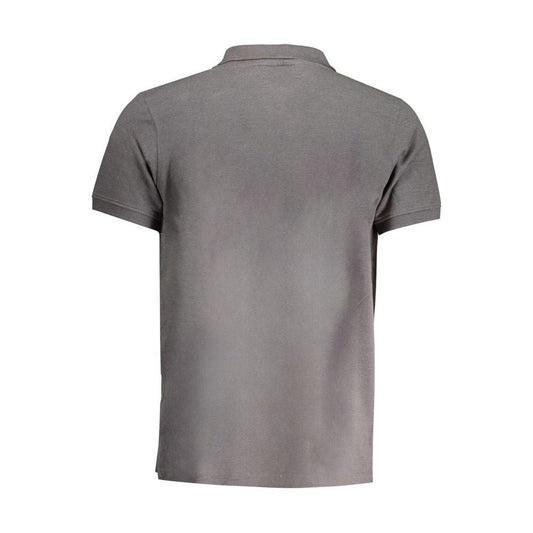 Gray Cotton Polo Shirt