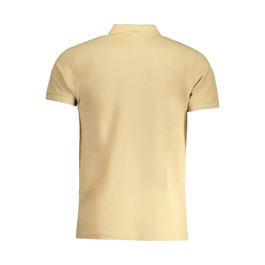 Beige Cotton Polo Shirt