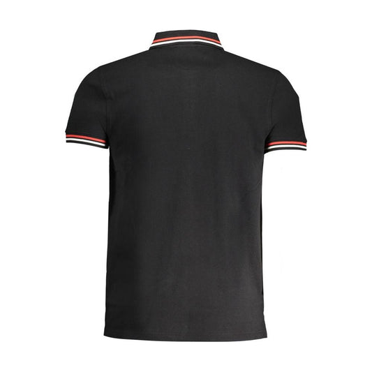 Black Cotton Polo Shirt