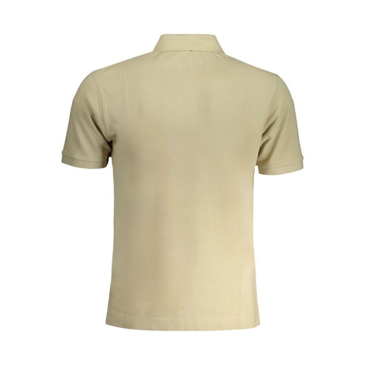 Beige Cotton Polo Shirt