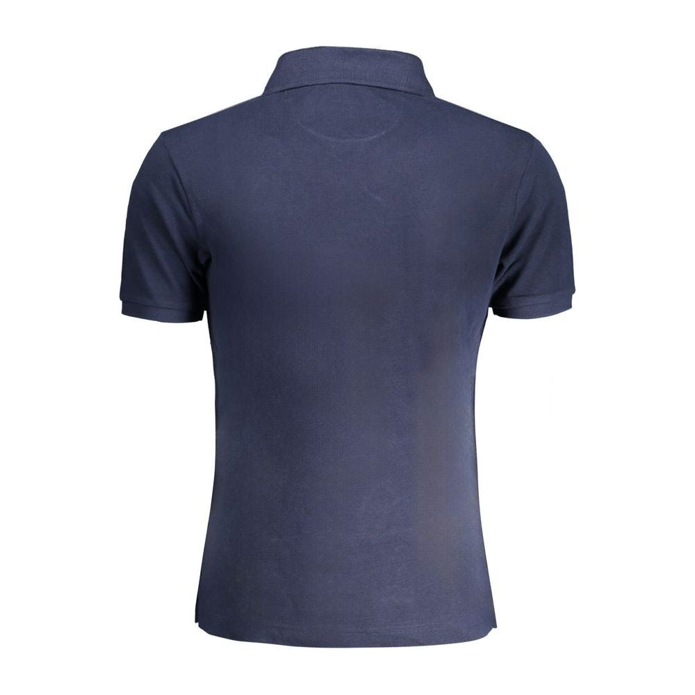 Blue Cotton Polo Shirt