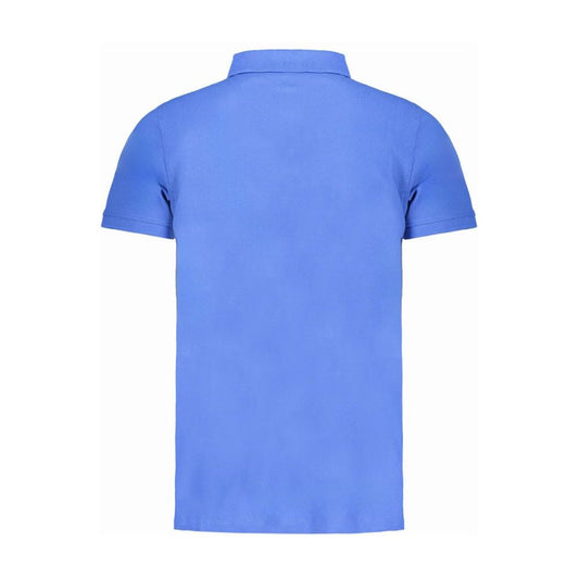 Blue Cotton Polo Shirt