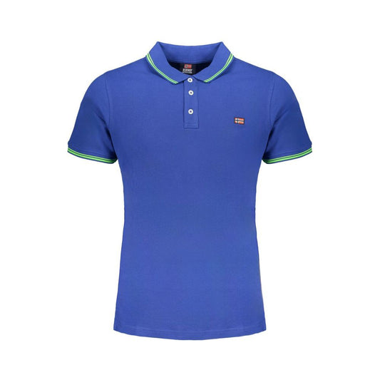 Norway 1963 Blue Cotton Polo Shirt Norway 1963