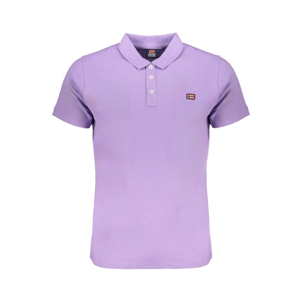 Norway 1963 Purple Cotton Polo Shirt Norway 1963