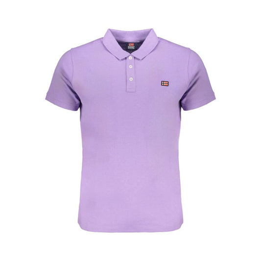 Purple Cotton Polo Shirt