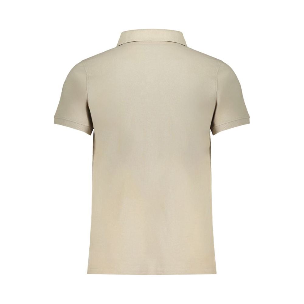 Beige Cotton Polo Shirt