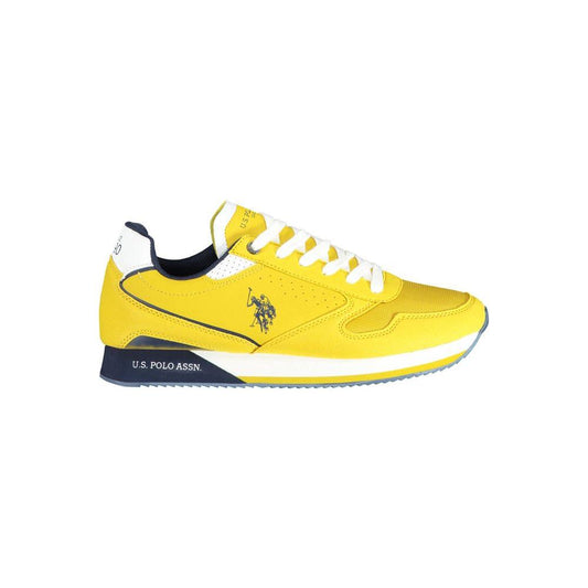 Bold Yellow Laced Sports Sneaker