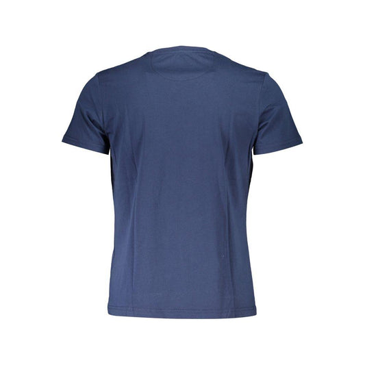 Elegant Blue Cotton Tee with Iconic Emblem La Martina