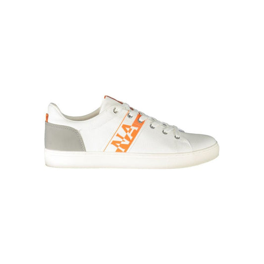 White Polyester Sneaker