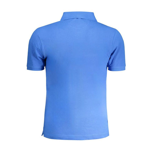 Blue Cotton Polo Shirt