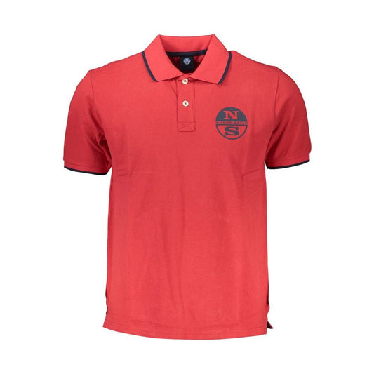 Red Cotton Polo Shirt