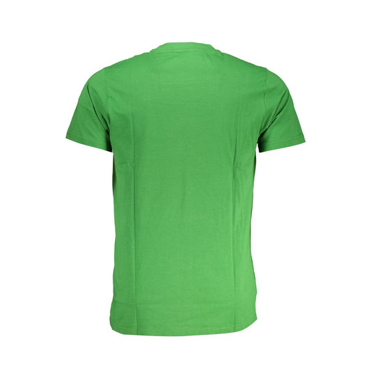 Cavalli Class Green Cotton T-Shirt Cavalli Class