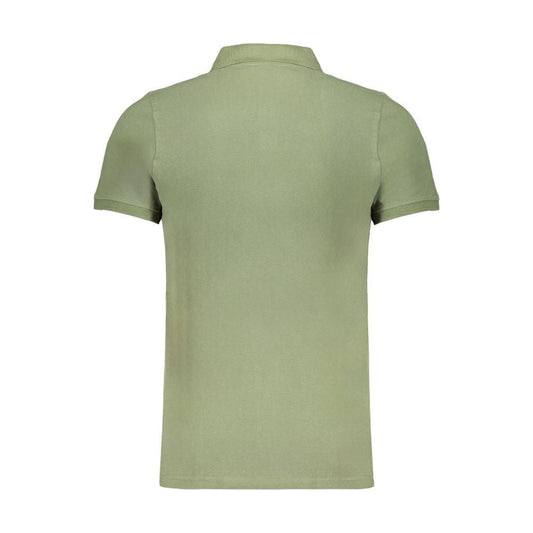 Green Cotton Polo Shirt