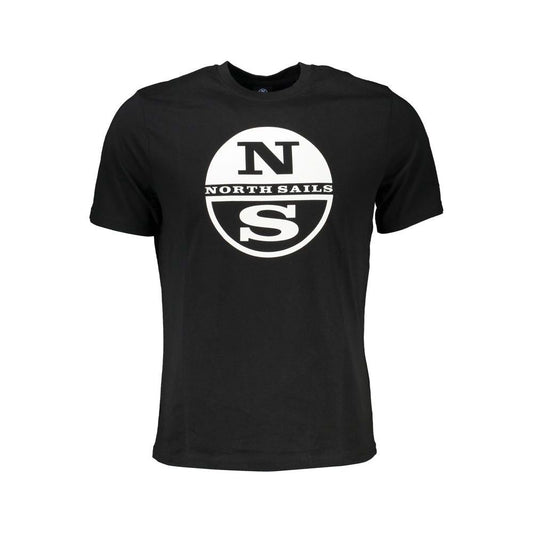 North Sails Black Cotton T-Shirt North Sails