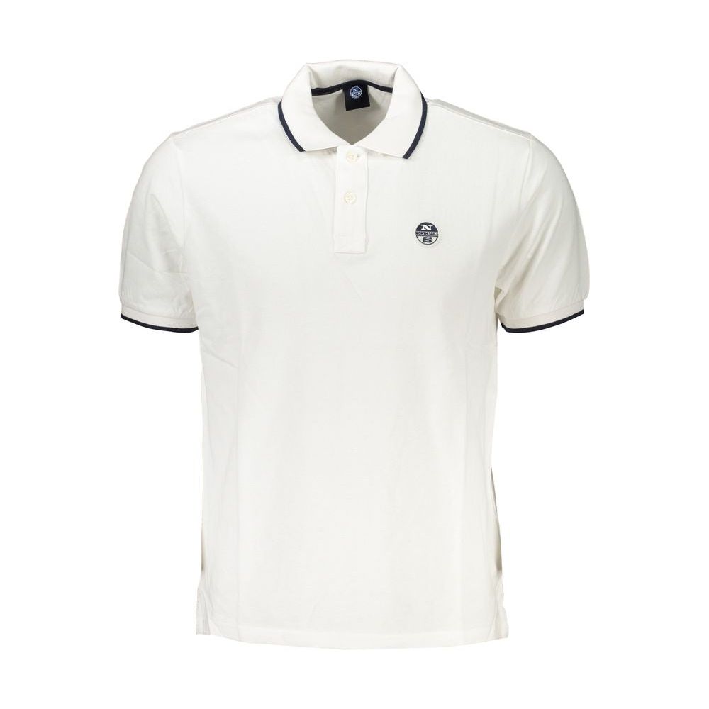 White Cotton Polo Shirt