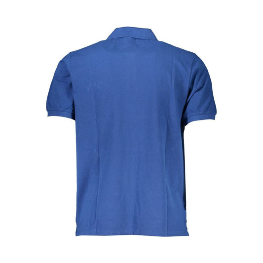 Blue Cotton Polo Shirt