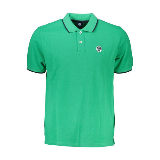 Green Cotton Polo Shirt