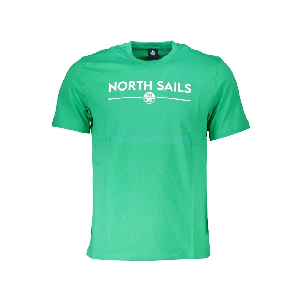 North Sails Green Cotton T-Shirt North Sails