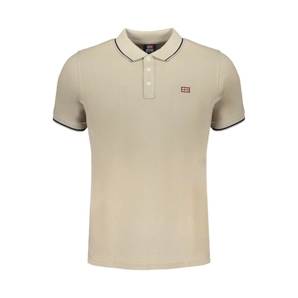 Beige Cotton Polo Shirt