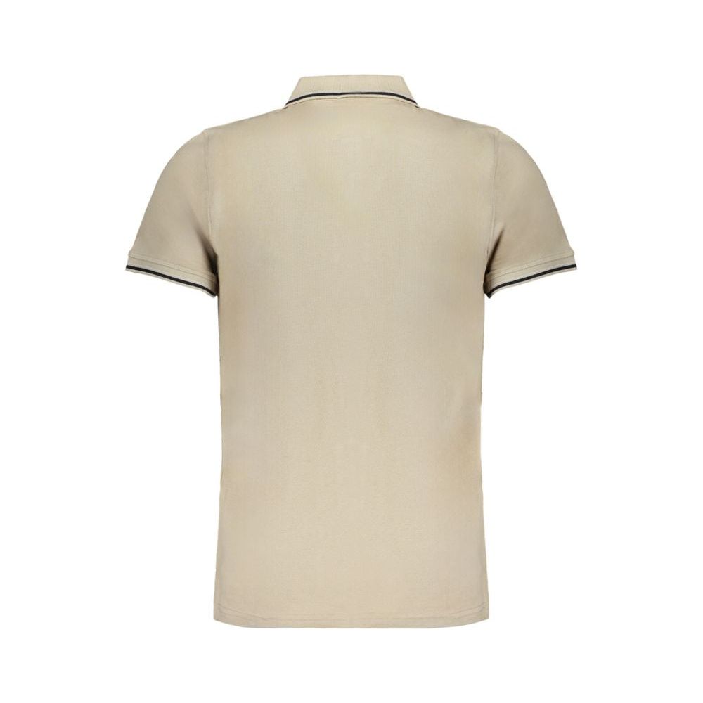 Beige Cotton Polo Shirt