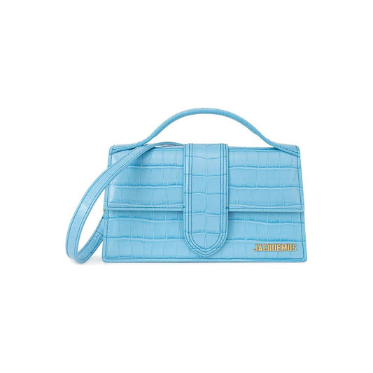 Light Blue Leather Handbag