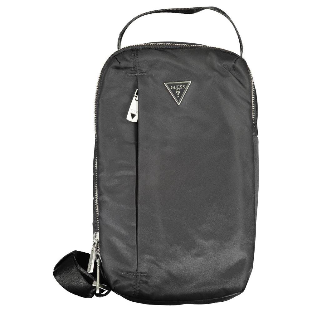 Front view with bag zipped and handles upright.