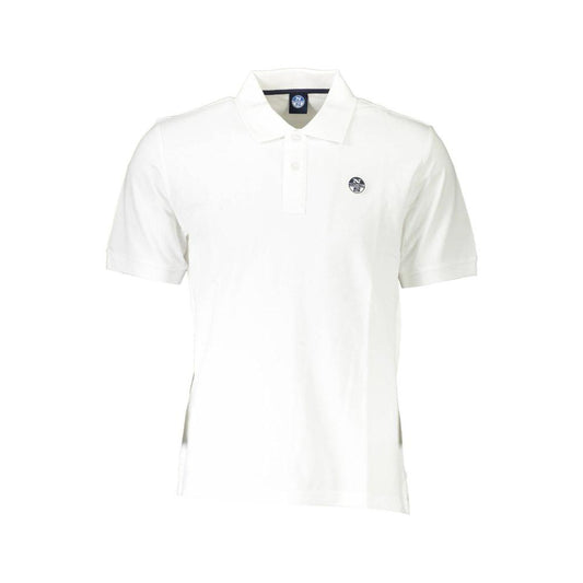 North Sails Elegant White Short-Sleeved Polo for Men North Sails