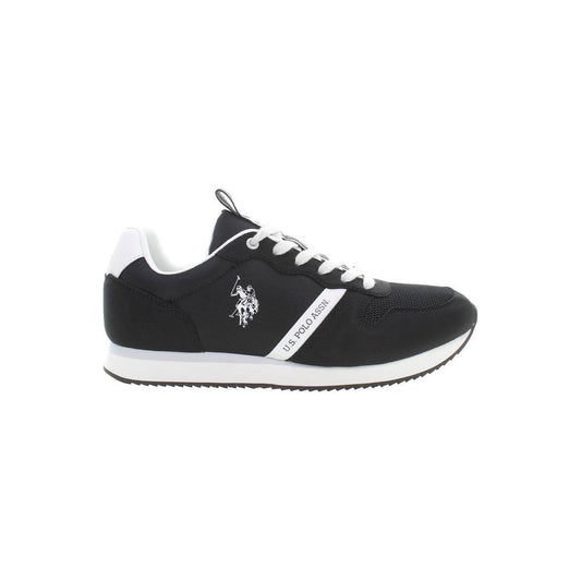 U.S. POLO ASSN. Sleek Black Sneakers with Contrast Accents U.S. POLO ASSN.