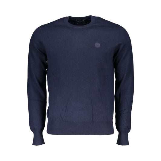 Eco-Conscious Crew Neck Sweater in Blue