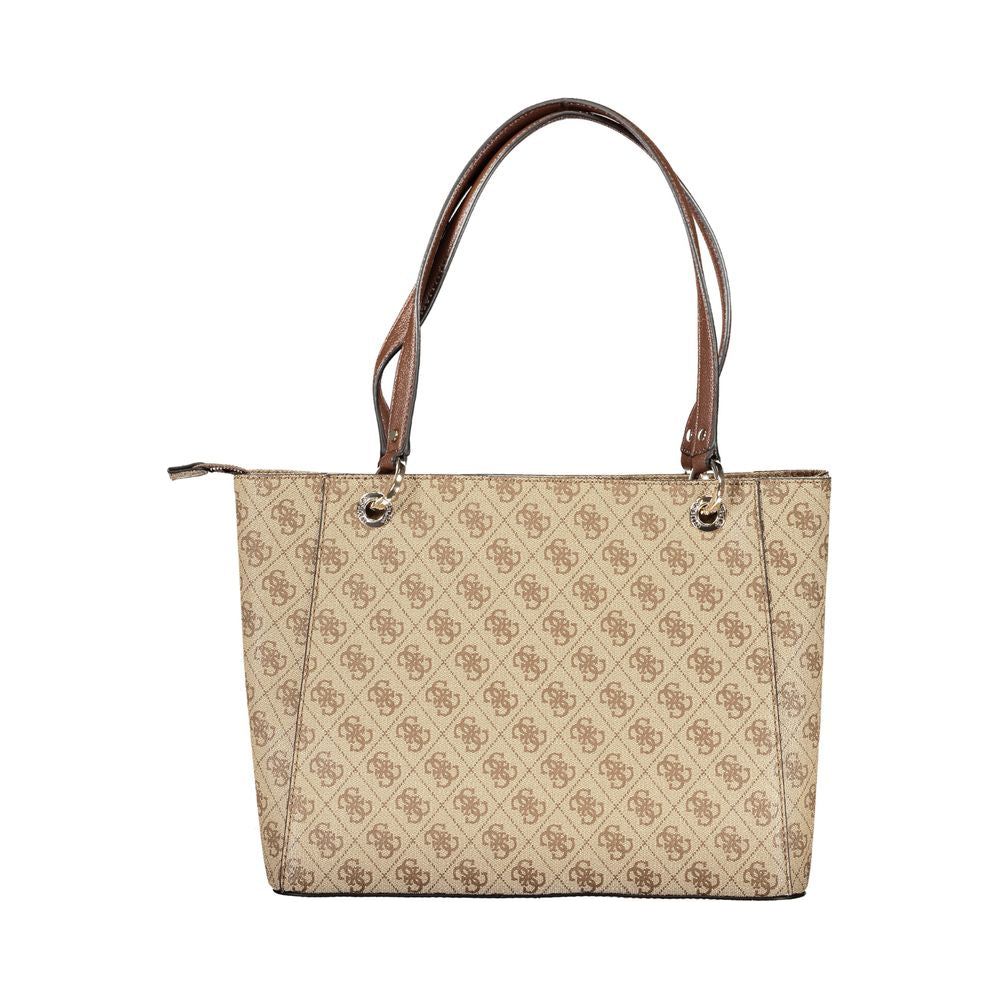 Beige Polyethylene Handbag