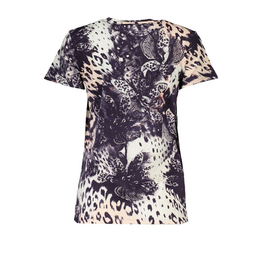 Cavalli Class Pink Cotton Tops & T-Shirt Cavalli Class