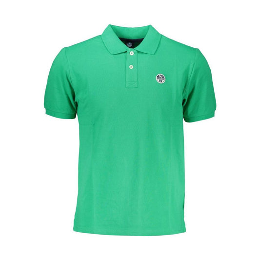 Green Cotton Polo Shirt