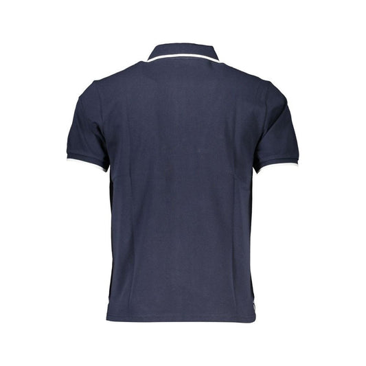 Blue Cotton Polo Shirt