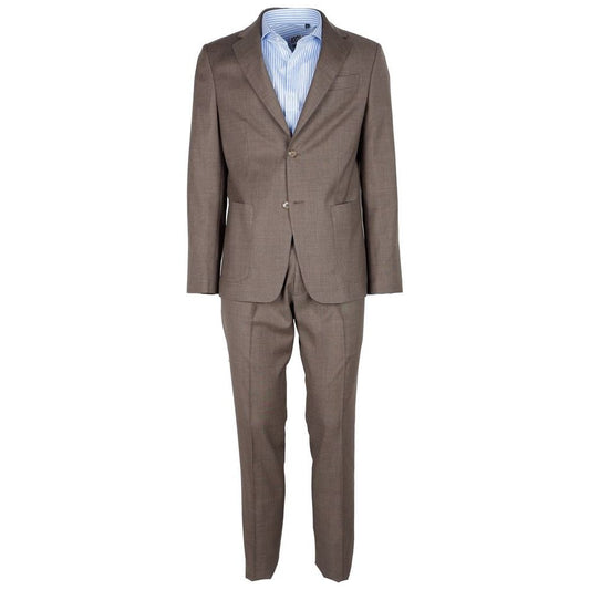 Beige Wool Vergine Suit