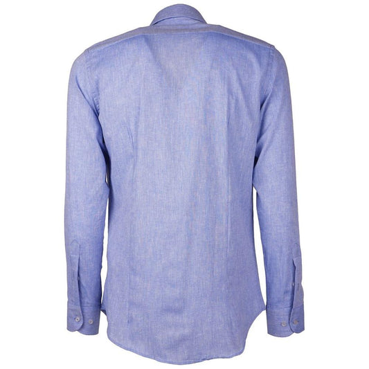 Light Blue Cotton Shirt Made in Italy