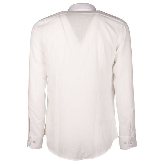 White Cotton Shirt Made in Italy