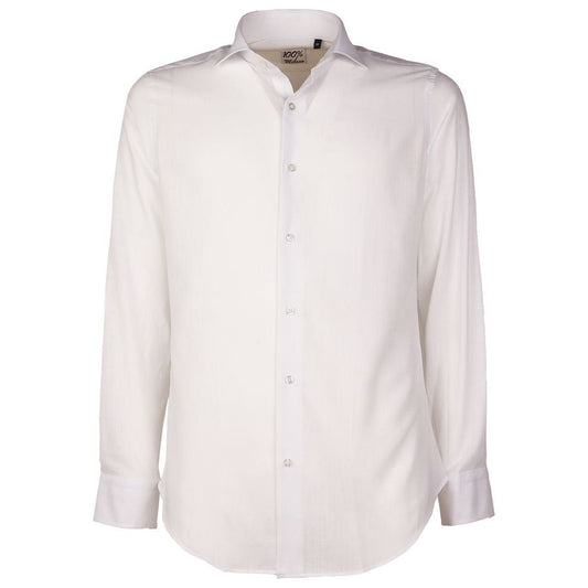 White Cotton Shirt Made in Italy