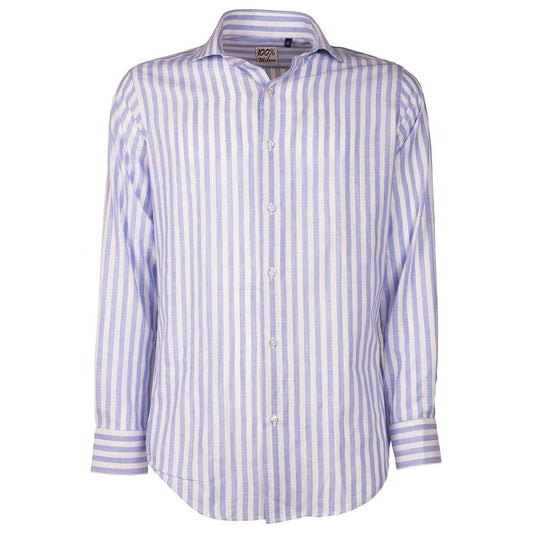 Light Blue Cotton Shirt Made in Italy