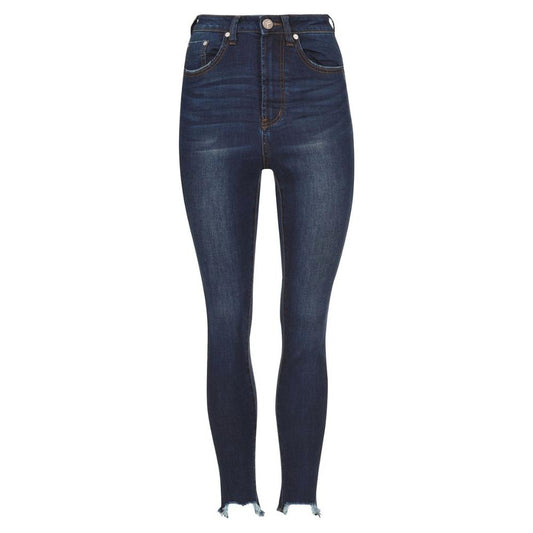 Blue Cotton Jeans & Pant