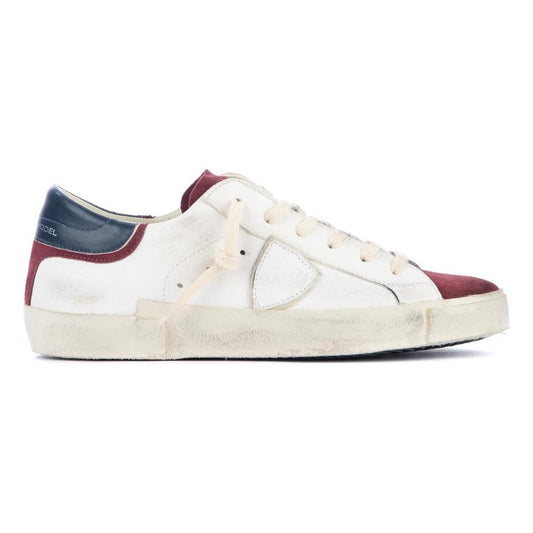 Philippe Model Elegant Leather Sneakers with Suede Accents Philippe Model