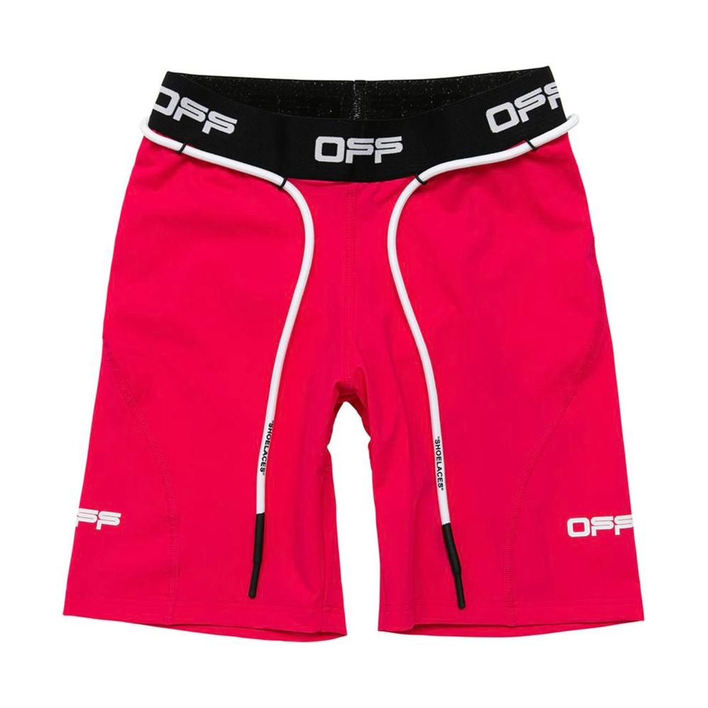 Off-White Chic Pink Elasticized Logo Shorts Off-White