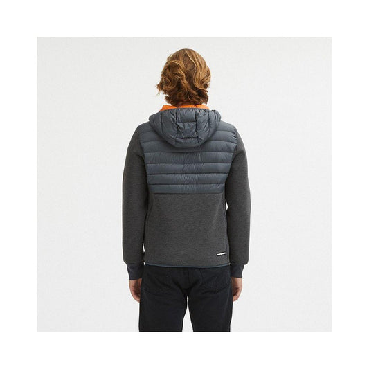 Centogrammi Elegant Grey Goose Down Puffer Jacket Centogrammi