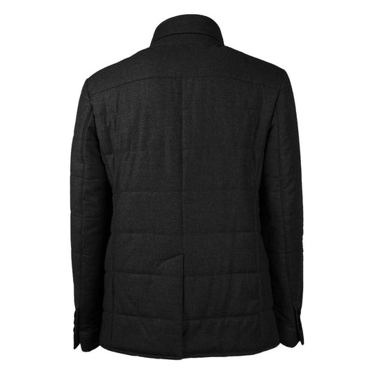 Elegant Wool-Cashmere Men's Coat