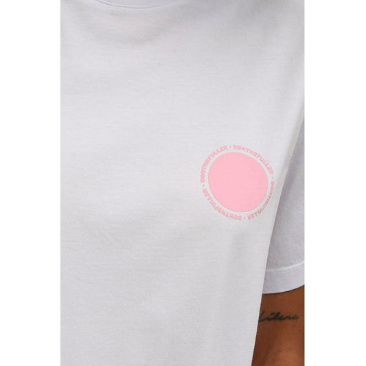 Elegant White Logo Tee Don The Fuller