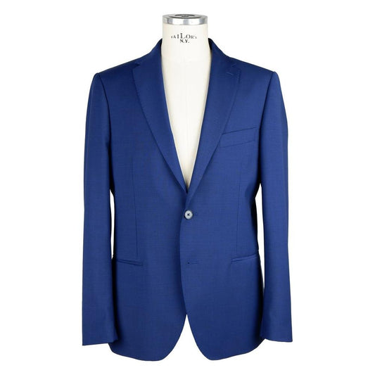 Elegant Two-Button Men's Suit in Blue Emilio Romanelli