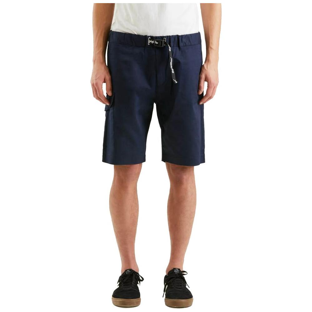 Elegant Blue Cotton Blend Shorts