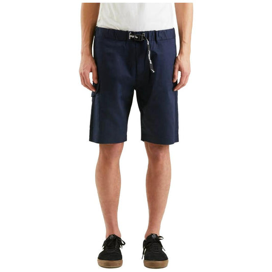 Elegant Blue Cotton Blend Shorts Refrigiwear