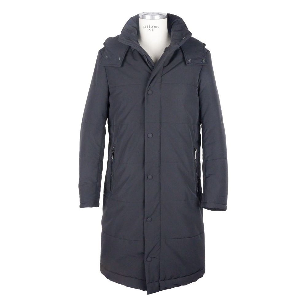 Italian Elegance Wool-Blend Men's Raincoat